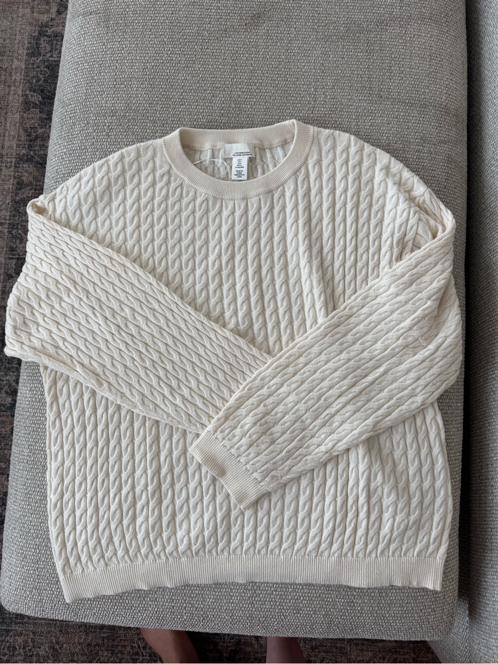 H&M cable knit sweater.